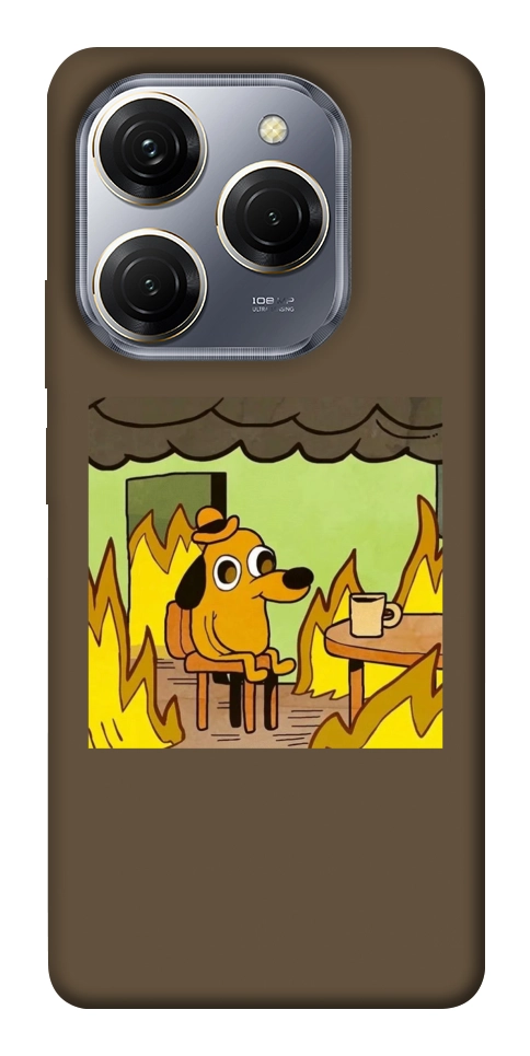 Чехол Dog in the fire для TECNO Spark 20 Pro
