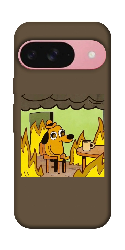 Чохол Dog in the fire для Google Pixel 9
