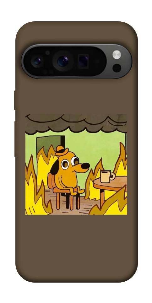 Чехол Dog in the fire для Google Pixel 9 Pro