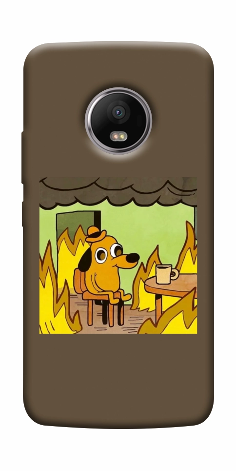 Чехол Dog in the fire для Motorola Moto G5S