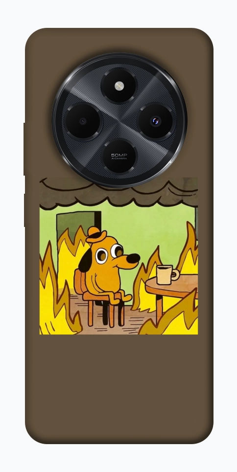 Чохол Dog in the fire для Xiaomi Redmi 14C