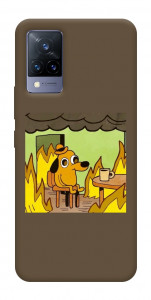 Чехол Dog in the fire для Vivo V21