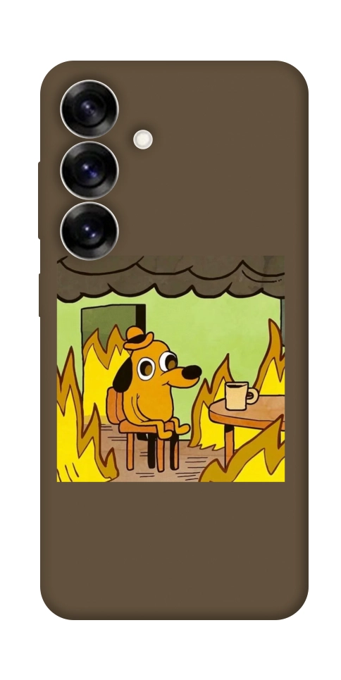 Чохол Dog in the fire для Galaxy S25