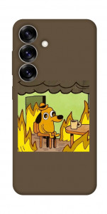 Чохол Dog in the fire для Galaxy S25+