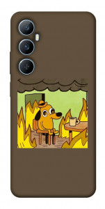 Чехол Dog in the fire для Realme C65 4G