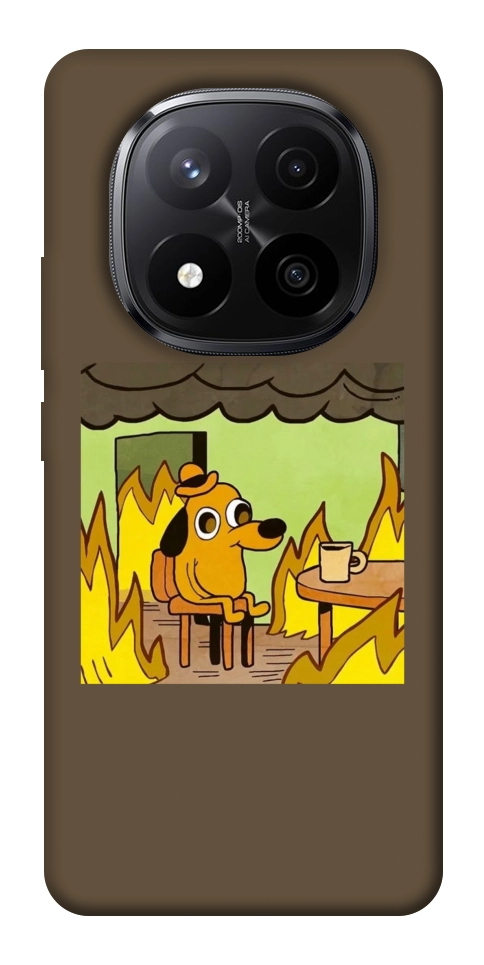 Чехол Dog in the fire для Xiaomi Redmi Note 14 Pro+ 5G