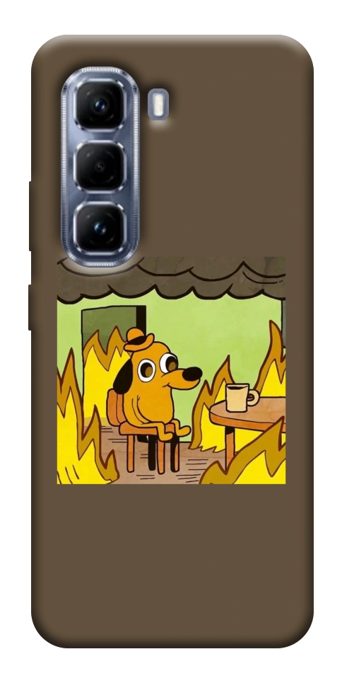 Чехол Dog in the fire для Infinix Hot 50 Pro