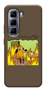 Чехол Dog in the fire для Infinix Hot 50 Pro