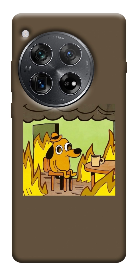 Чехол Dog in the fire для OnePlus 12