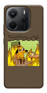 Чехол Dog in the fire для Xiaomi Redmi Note 14 4G (Europe version)