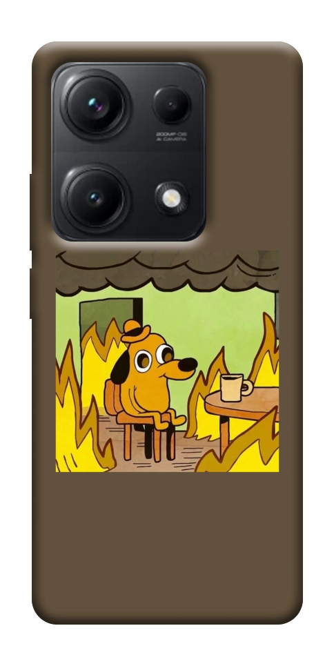 Чехол Dog in the fire для Xiaomi Redmi Note 14S