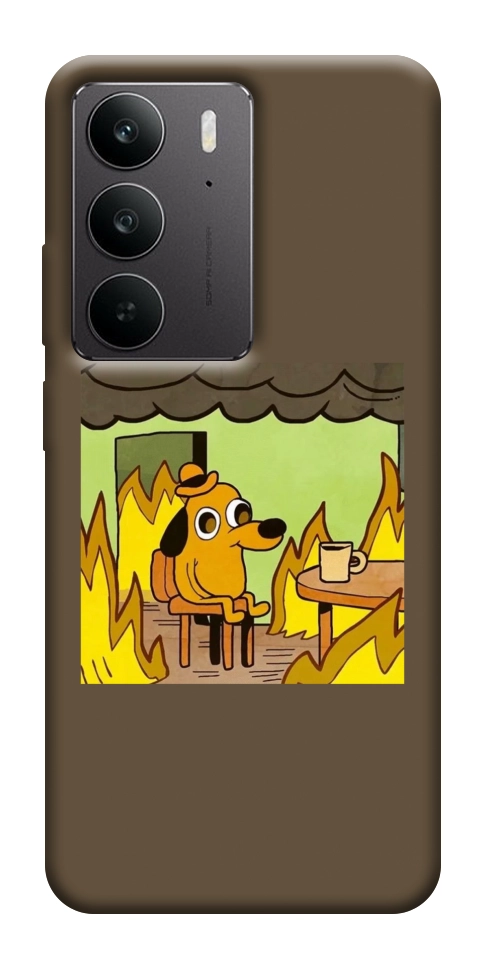 Чехол Dog in the fire для Realme C75