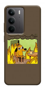 Чехол Dog in the fire для Realme C75
