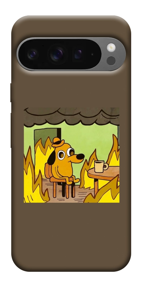 Чехол Dog in the fire для Google Pixel 10 Pro XL