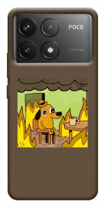 Чехол Dog in the fire для Xiaomi Poco F6 Pro
