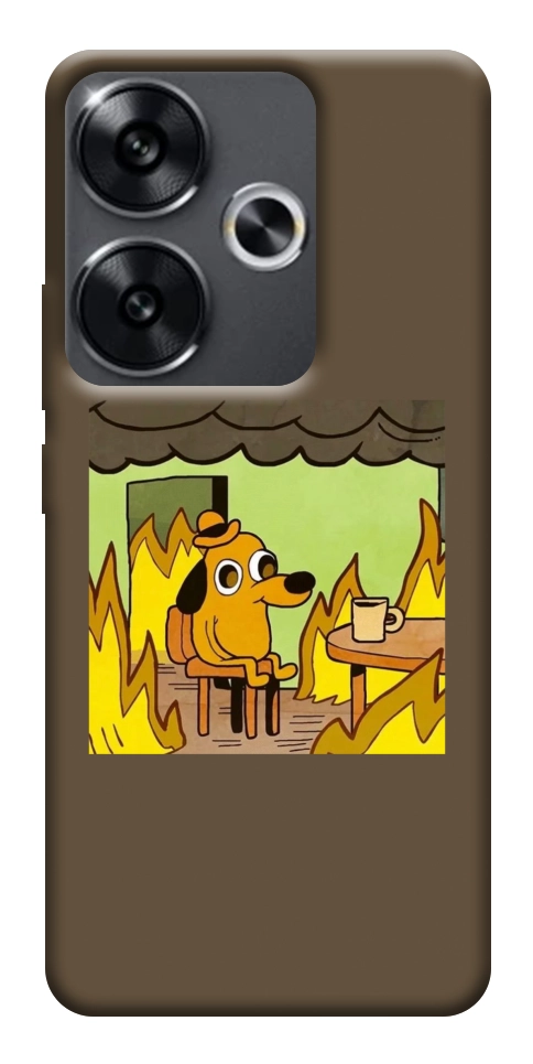 Чехол Dog in the fire для Xiaomi Poco F6