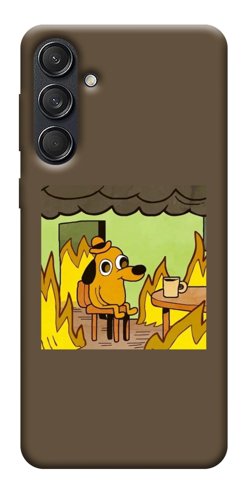 Чохол Dog in the fire для Galaxy M55