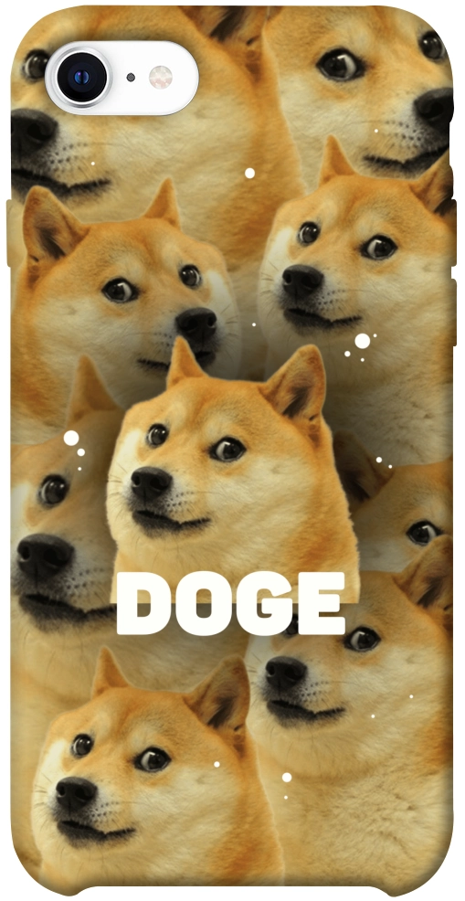 Чохол Doge pattern для iPhone SE (2020)