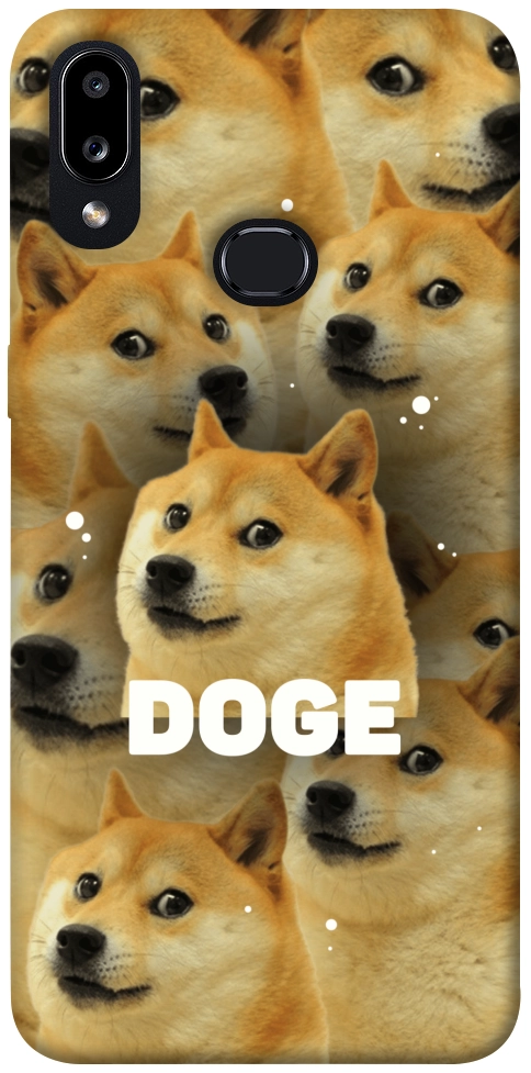 Чехол Doge pattern для Galaxy A10s (2019)