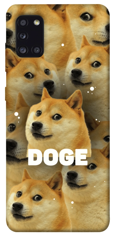 Чехол Doge pattern для Galaxy A31 (2020)