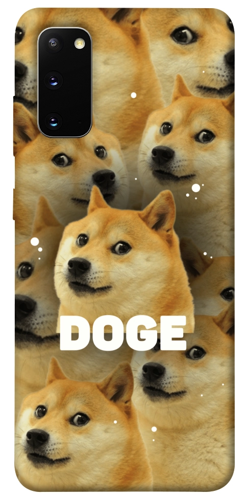 Чехол Doge pattern для Galaxy S20 (2020)