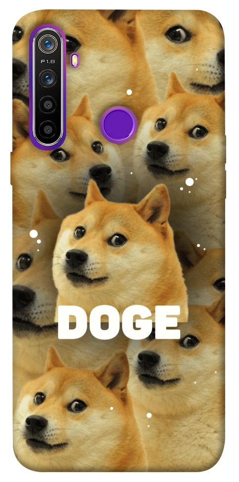 Чехол Doge pattern для Realme 5