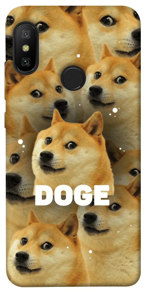 Чехол Doge pattern для Xiaomi Redmi 6 Pro