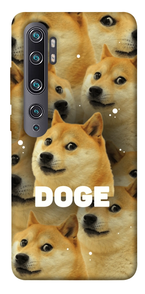 Чехол Doge pattern для Xiaomi Mi Note 10