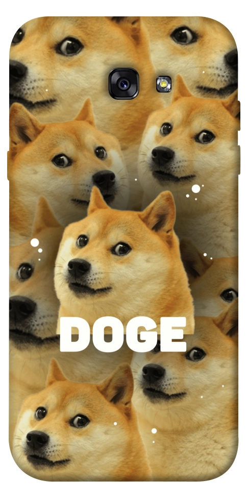 Чехол Doge pattern для Galaxy A7 (2017)