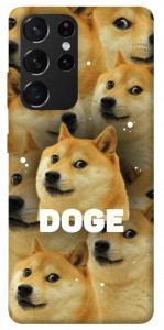 Чехол Doge pattern для Galaxy S21 Ultra