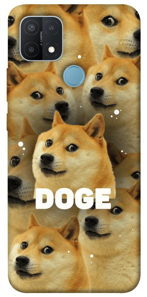 Чехол Doge pattern для Oppo A15