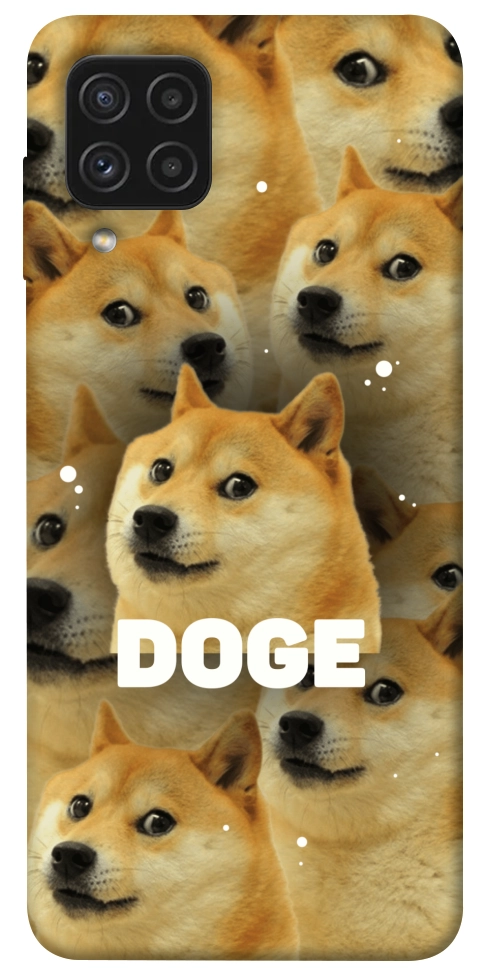 Чехол Doge pattern для Galaxy A22 4G