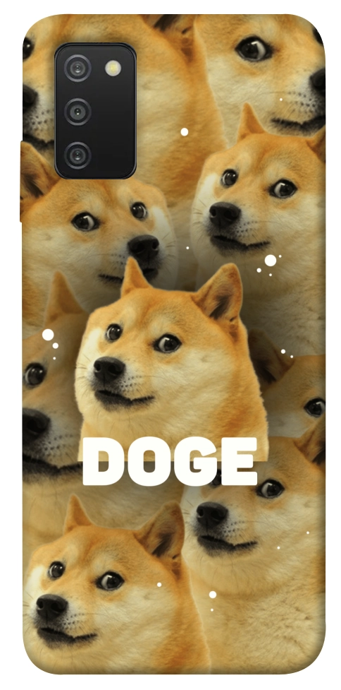 Чехол Doge pattern для Galaxy A03s