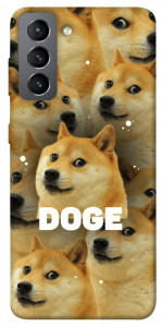 Чехол Doge pattern для Galaxy S21 FE