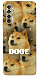 Чохол Doge pattern для TECNO Camon 17P