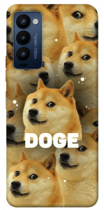 Чехол Doge pattern для TECNO Camon 18
