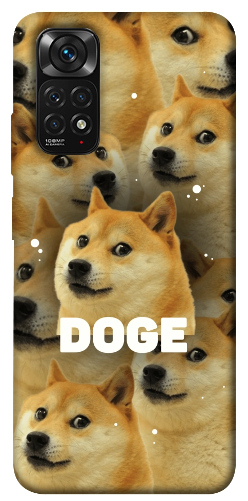 Чехол Doge pattern для Xiaomi Redmi Note 11 (Global)