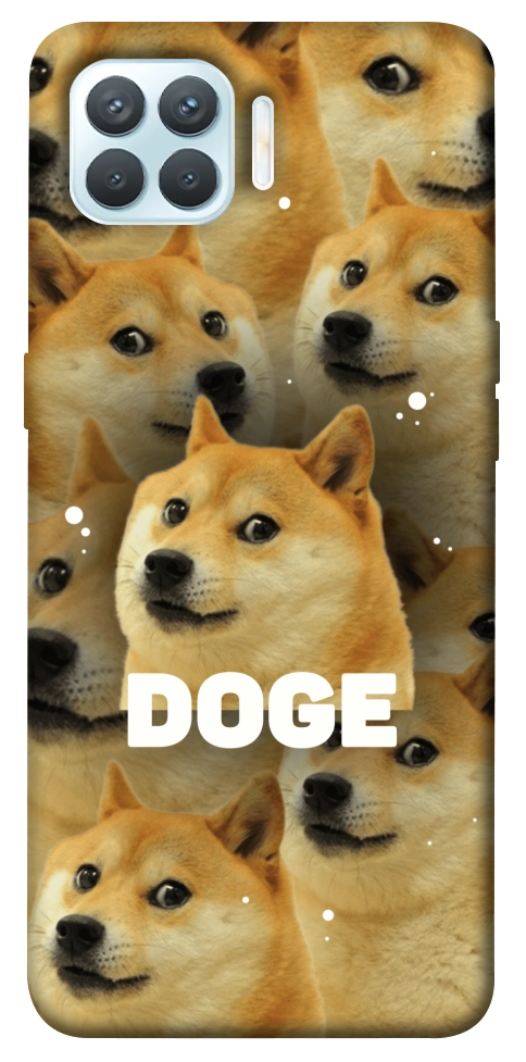 Чехол Doge pattern для Oppo F17 Pro