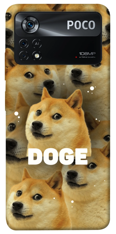 Чехол Doge pattern для Xiaomi Poco X4 Pro