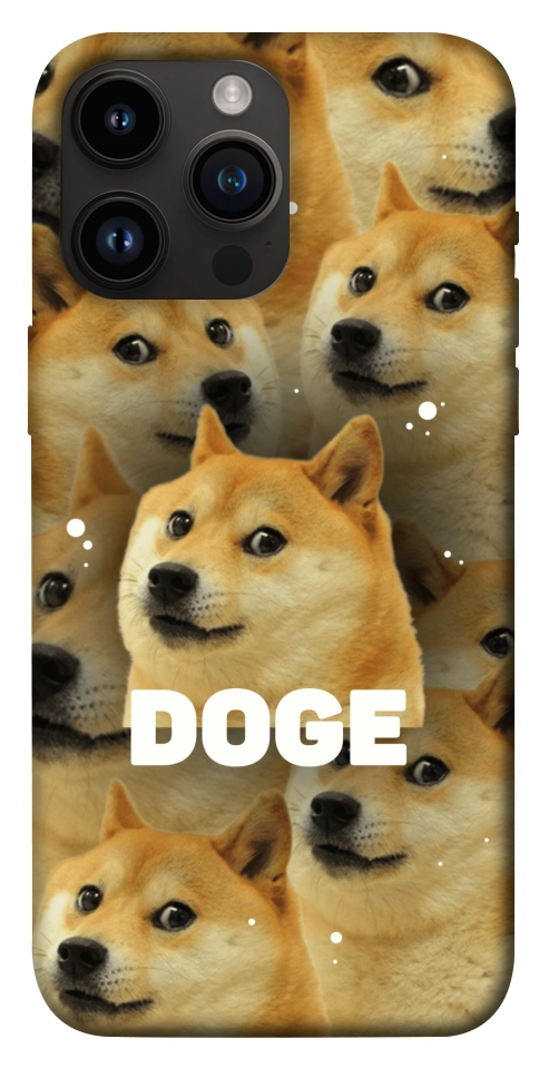 Чехол Doge pattern для iPhone 14 Pro Max
