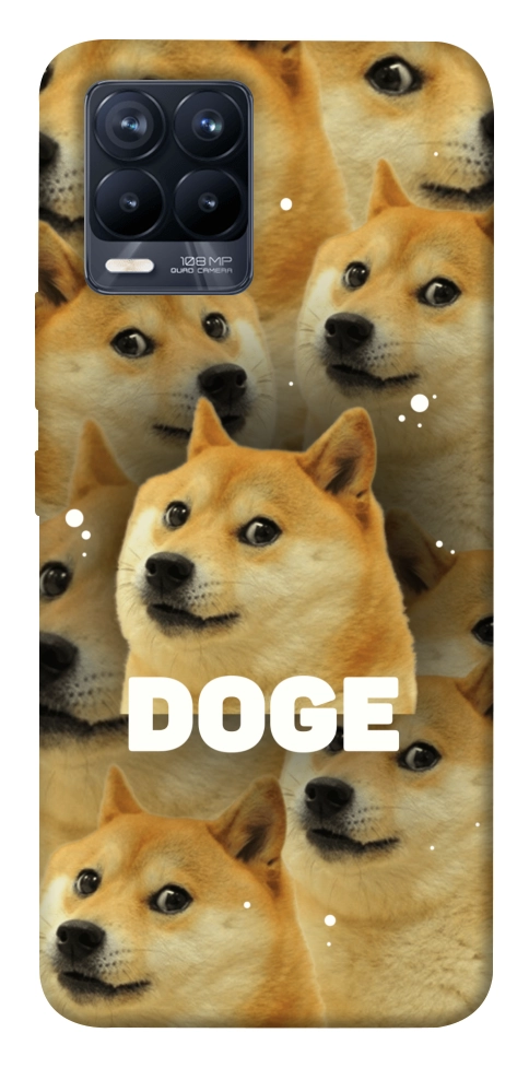 Чехол Doge pattern для Realme 8