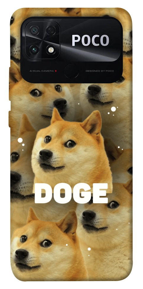 Чохол Doge pattern для Xiaomi Poco C40
