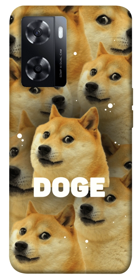 Чехол Doge pattern для Oppo A57s