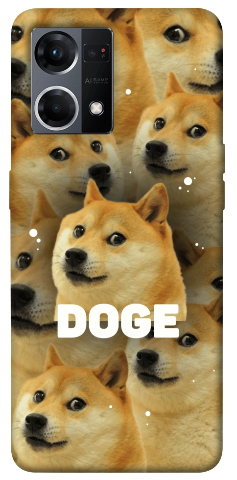 Чохол Doge pattern для Oppo Reno 7 4G