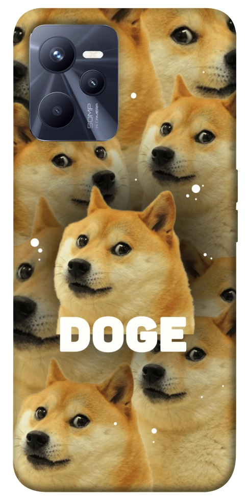 Чехол Doge pattern для Realme C35