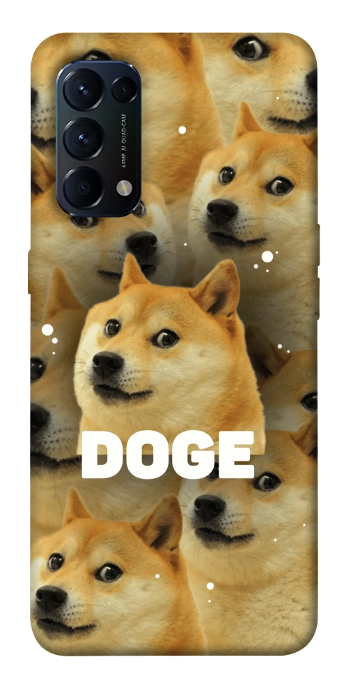 Чохол Doge pattern для Oppo Reno 5 4G