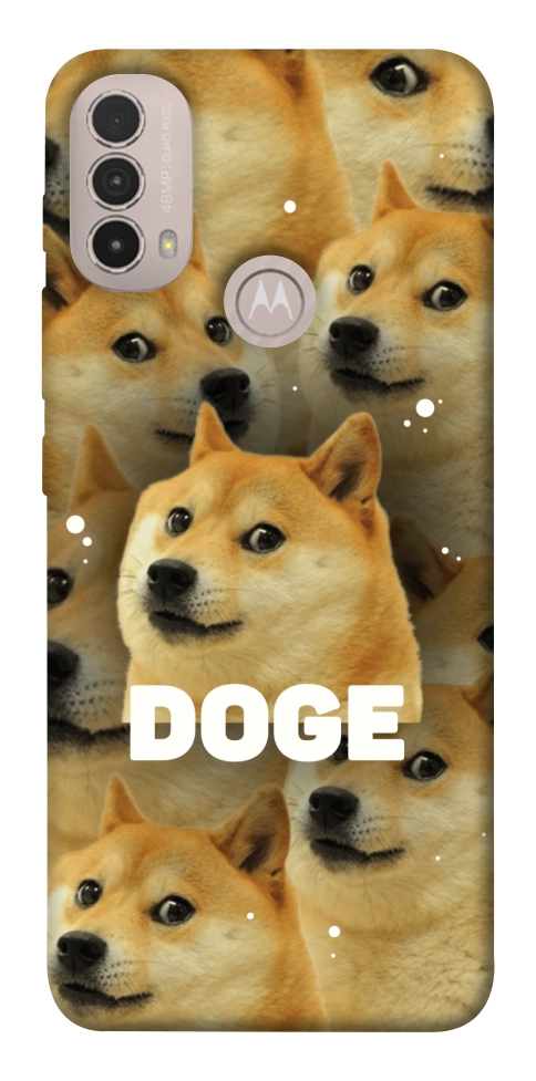 Чохол Doge pattern для Motorola Moto E40