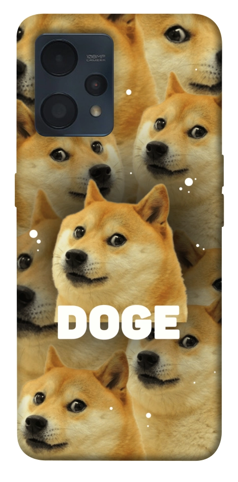 Чехол Doge pattern для Realme 9 Pro+