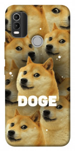 Чехол Doge pattern для Nokia C21 Plus