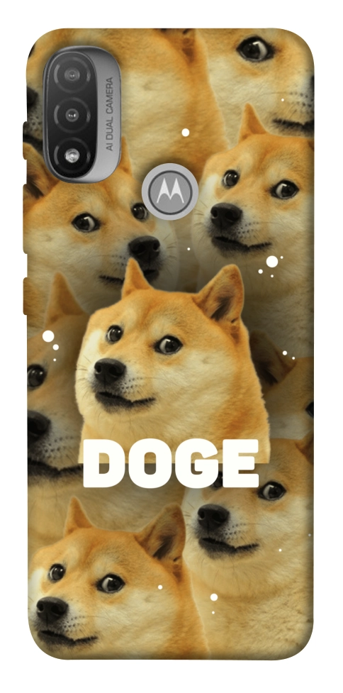 Чехол Doge pattern для Motorola Moto E20